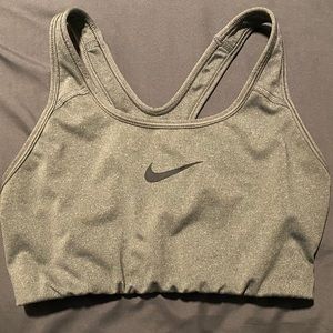 Gray Nike Sports Bra
